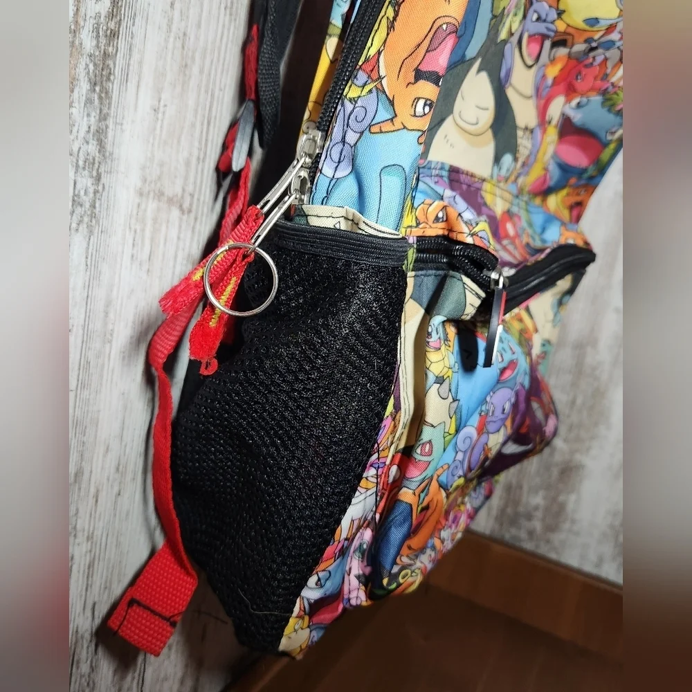 Pokemon Gotta Catch Them All Colorful Character Kids Backpack School Bag